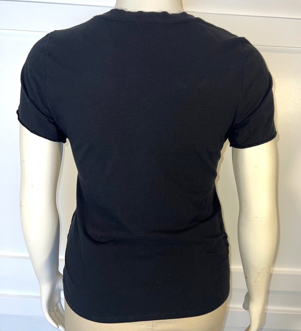 Calvin Klein Tee Shirt Womens L Sleep Tee Black White Logo Short Sleeve - Picture 4 of 8